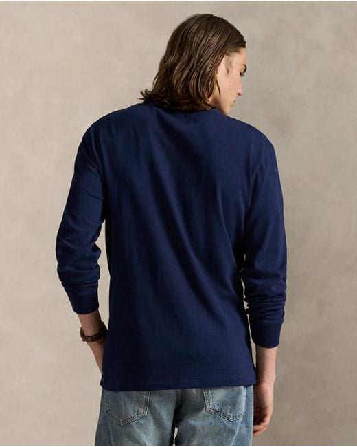 Polo Ralph Lauren Blue Classic Fit Long-Sleeve T-Shirt for men