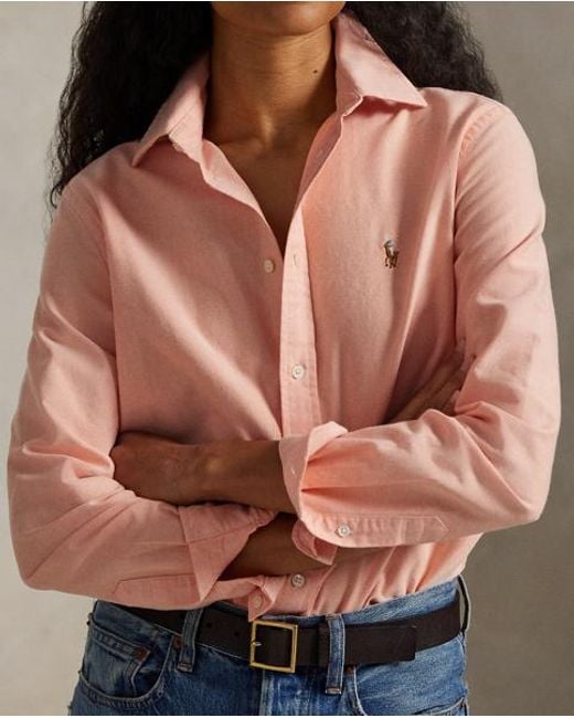Polo Ralph Lauren Orange The Iconic Classic Fit Oxford Shirt