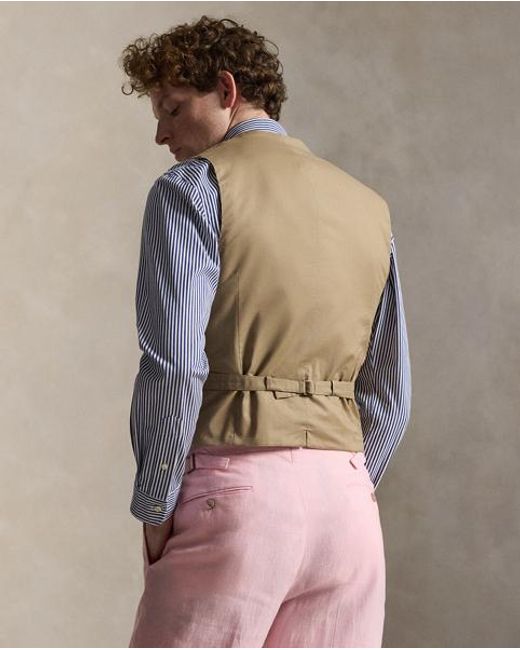 Polo Ralph Lauren Brown Summer Tweed Vest for men