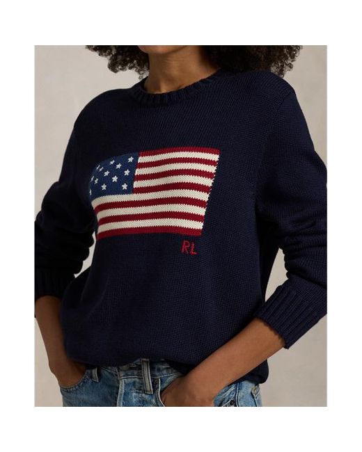 Polo Ralph Lauren The Iconic Flag Sweater in Blue for Men Lyst UK