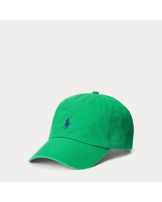 Cappellino da baseball in chino di Polo Ralph Lauren in Green da Uomo