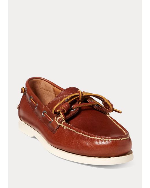 Shoes Polo Ralph Lauren pour homme en coloris Marron Homme Chaussures Chaussures à enfiler Mocassins 