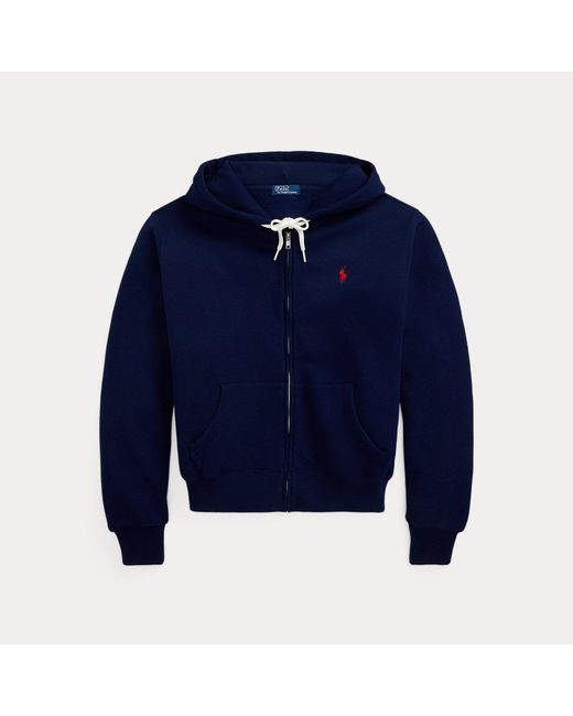 Polo Ralph Lauren Blue Full-Zip Fleece Hoodie