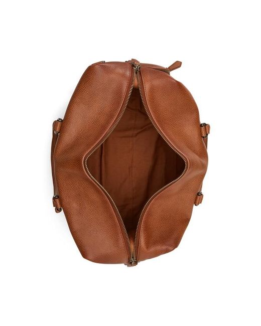 Bolsa de viaje de piel granulada Polo Ralph Lauren de hombre de color Brown