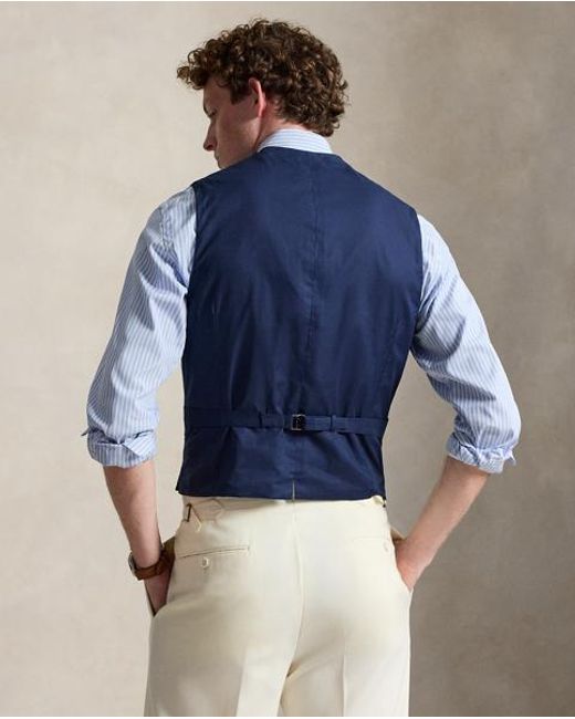 Polo Ralph Lauren Blue Summer Tweed Vest for men