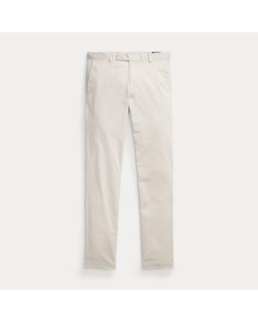 Ralph Lauren Natural Jarrett Slim Fit Sateen Trouser for men