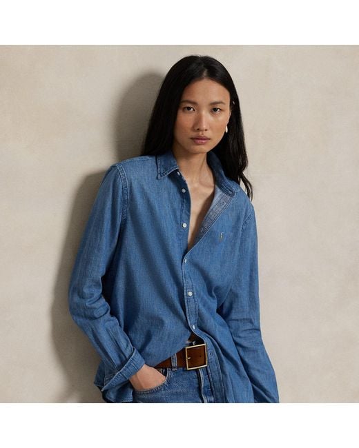 Ralph Lauren Blue Classic Fit Denim Shirt