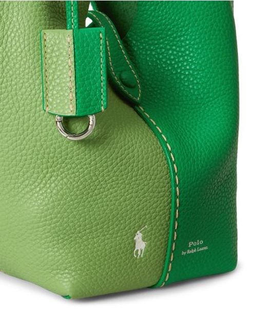 Polo Ralph Lauren Blue Polo Play Small Leather Tote & Crossbody