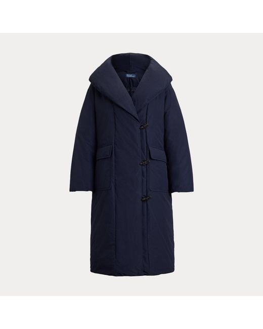 Polo Ralph Lauren Blue Down Puffer Toggle Coat