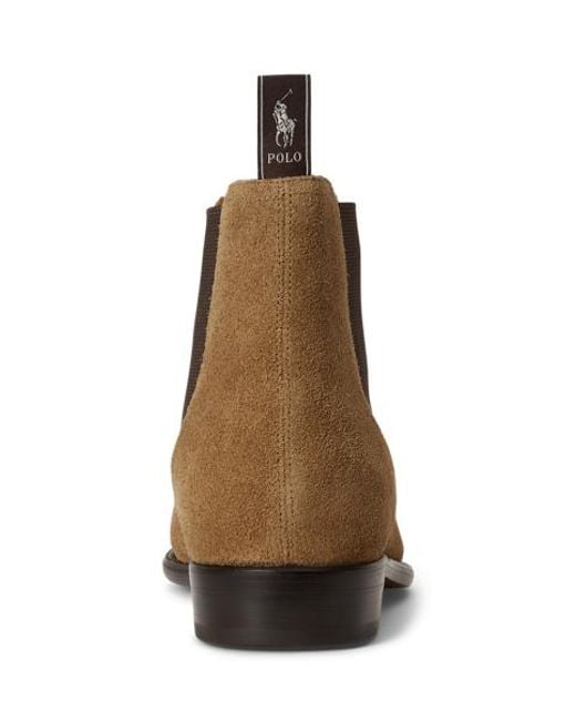 Polo Ralph Lauren Brown Owen Suede Chelsea Boot for men