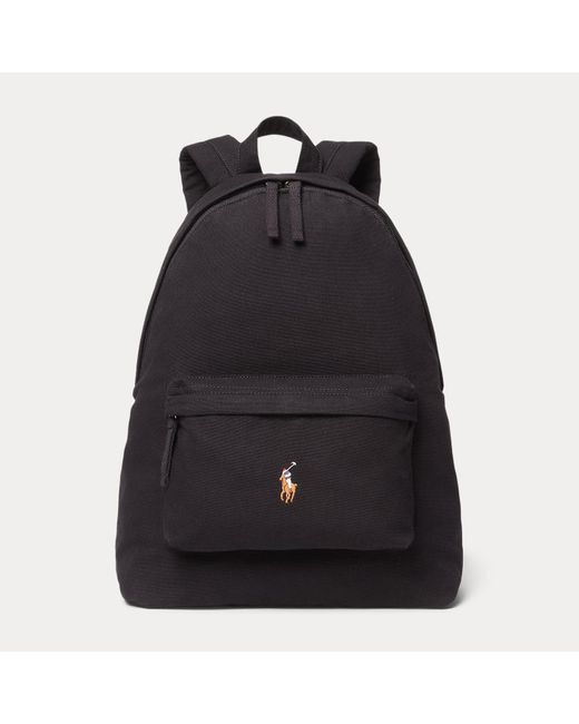 Polo Ralph Lauren Black Canvas Backpack for men