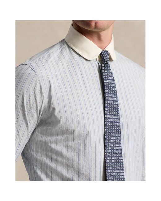 Polo Ralph Lauren White Classic Fit Striped Shirt for men