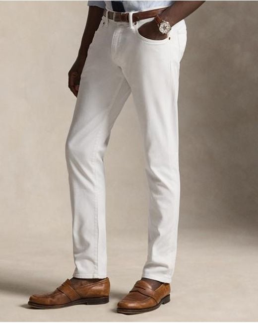 Polo Ralph Lauren Black Sullivan Slim Garment-Dyed Stretch Jean for men