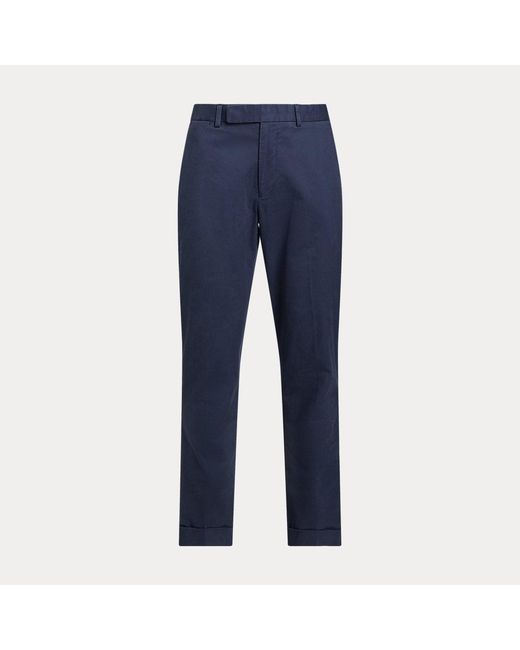 Ralph Lauren Blue Stretch Chino Trouser for men