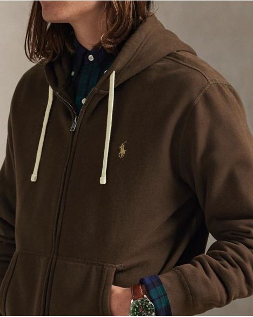 Polo Ralph Lauren Brown The Rl Fleece Full-Zip Hoodie for men