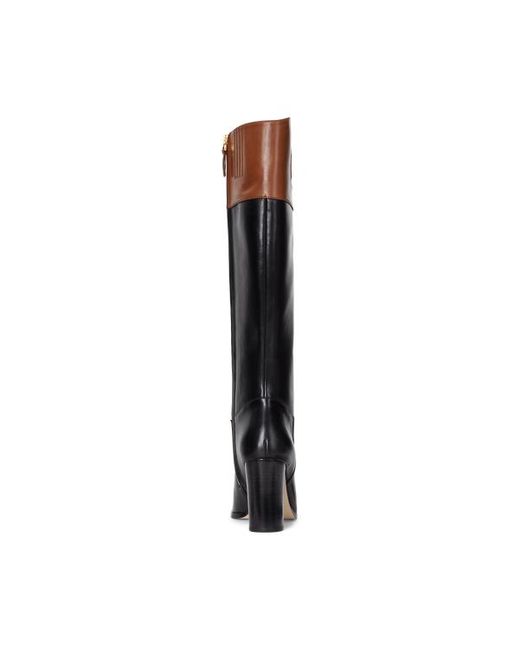 Ralph Lauren Page Ii Two tone Leather Tall Boot in Black Lyst UK