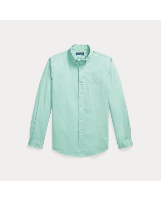 Polo Ralph Lauren Blue Custom Fit Featherweight Twill Shirt for men