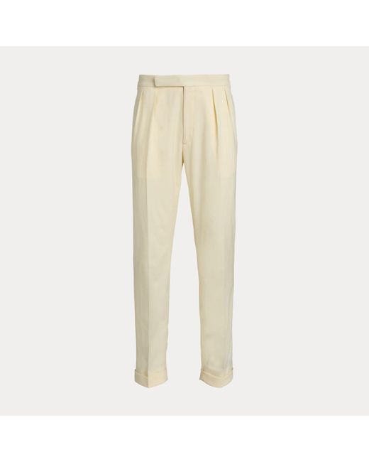 Ralph Lauren Natural Gregory Hand-Tailored Wool Suit Trouser for men