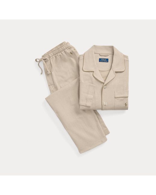 Polo Ralph Lauren Natural Jacquard-Knit Pyjama Set for men