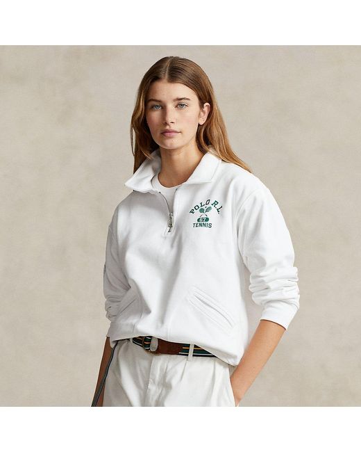 Wimbledonコラボ★【Polo Ralph Lauren】スウェット シャツ Polo Ralph Lauren x Wimbledon logo-appliqué Sweatshirt