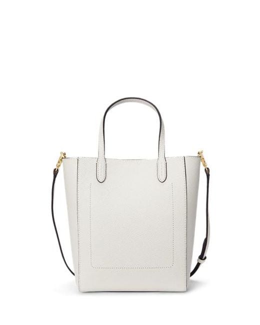 Ralph Lauren Cameryn Kleine Gegranuleerd Leren Tas in het Brown