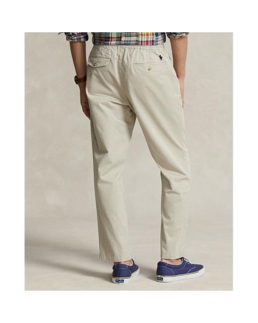 Pantaloni Prepster Polo Classic-Fit di Polo Ralph Lauren in Natural da Uomo