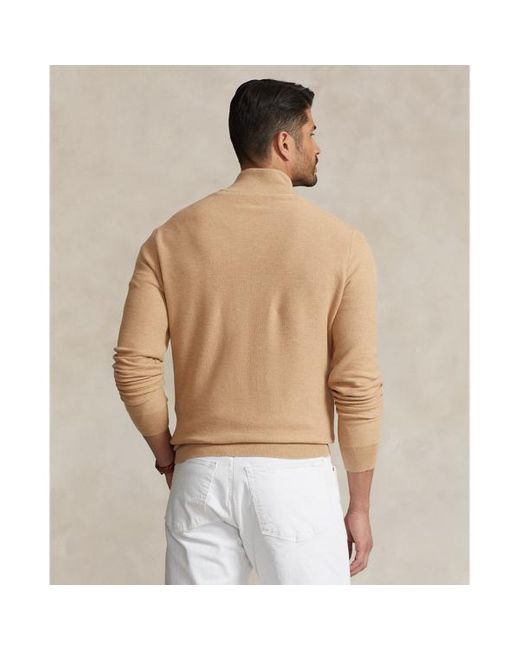 Ralph Lauren Große Größen - Pullover aus Baumwollpiqué in Natural für Herren