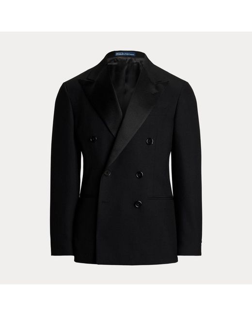 Polo Ralph Lauren Black Polo Tailored Barathea Tuxedo Jacket for men