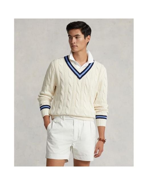 L'iconica maglia da cricket di Polo Ralph Lauren in White da Uomo