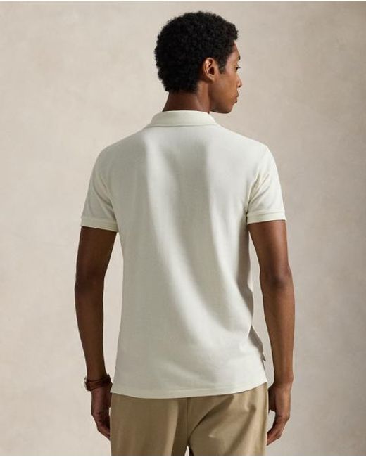 Polo Ralph Lauren Natural Slim Fit Mesh Polo Shirt for men