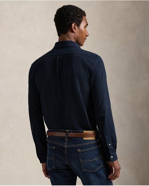 Polo Ralph Lauren Blue Fw Mesh Sports Shirt for men