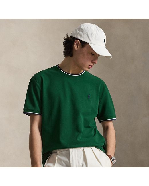 Polo Ralph Lauren Green Classic Fit Stretch Mesh T-Shirt for men