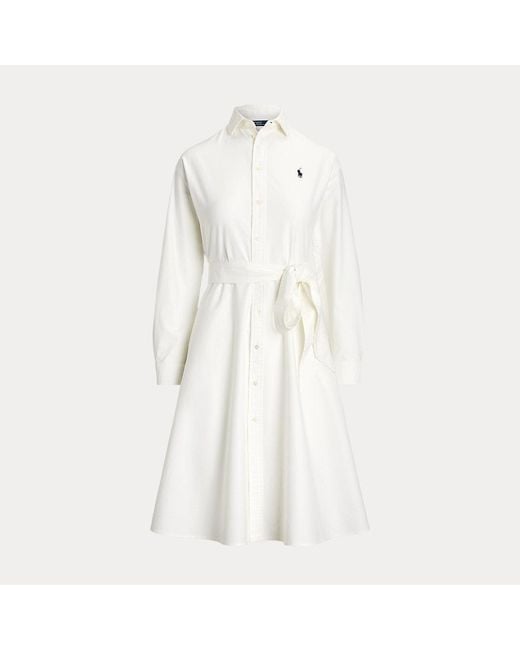 Polo Ralph Lauren Natural Wimbledon Cotton Oxford Shirtdress