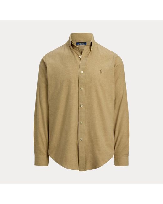 Polo Ralph Lauren Custom-Fit Performance-Hemd Aus Twill in Natural für Herren