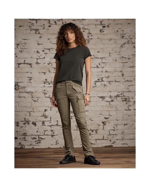 RRL Black Cotton Jersey Crewneck T-Shirt