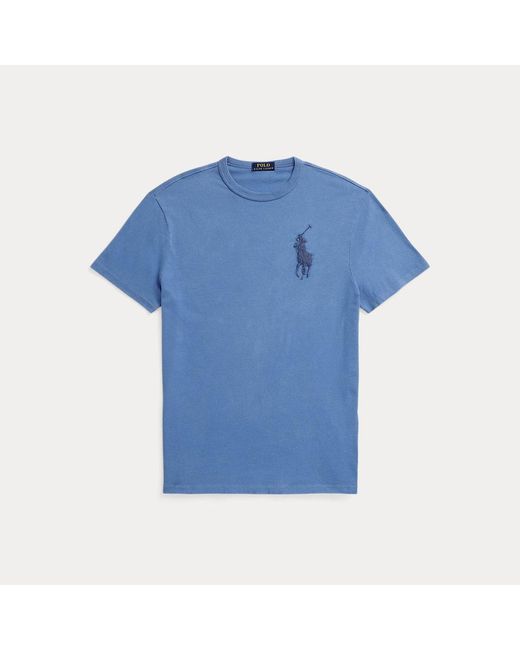 Polo Ralph Lauren Classic-Fit Jersey-T-Shirt mit Big Pony in Blue für Herren