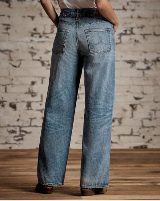 RRL Blue Vintage Wide Fit Cluney Jean
