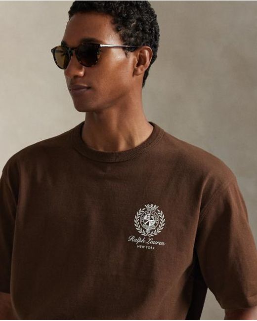 Polo Ralph Lauren Brown Relaxed Fit Jersey Graphic T-Shirt for men