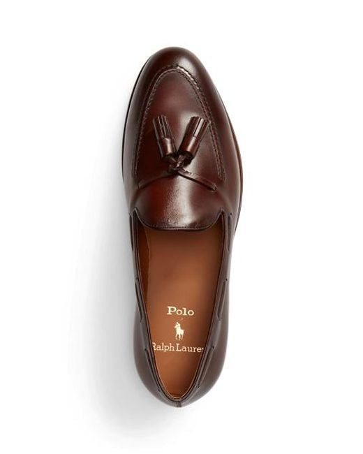 Polo Ralph Lauren Brown Maestra Tassel Calfskin Loafer for men