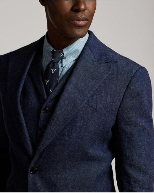 RRL Gray Denim Western Jacket for men