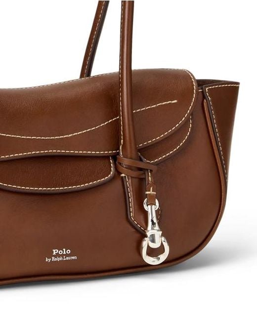 Polo Ralph Lauren Brown Polo Blaze Small Shoulder Bag