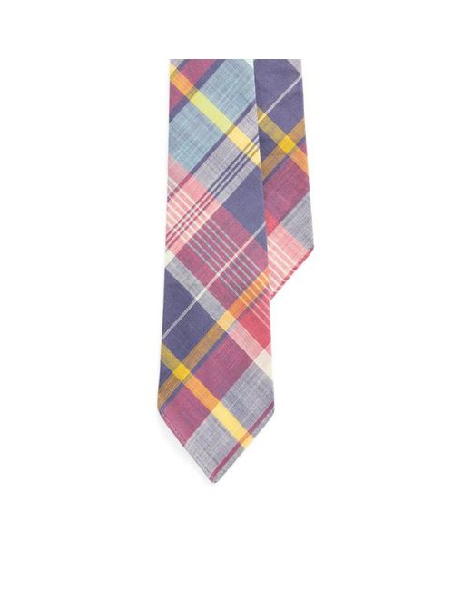 Polo Ralph Lauren Purple Vintage-inspired Plaid Tie for men