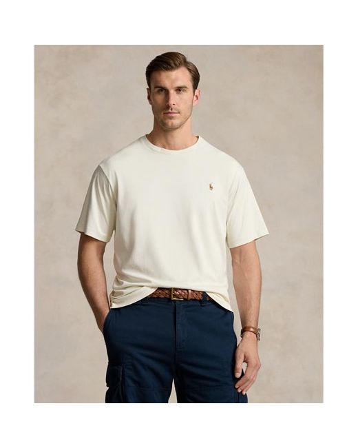 Ralph Lauren White Big & Tall - Soft Cotton Crewneck T-shirt for men