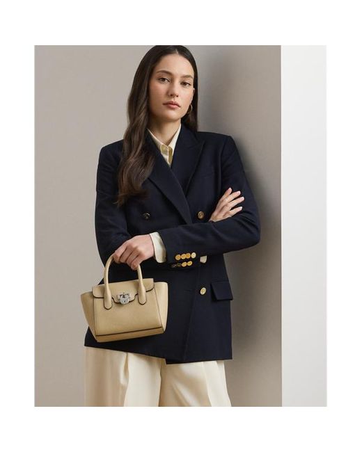 Bauletto Tanner piccolo in pelle di Ralph Lauren in Natural