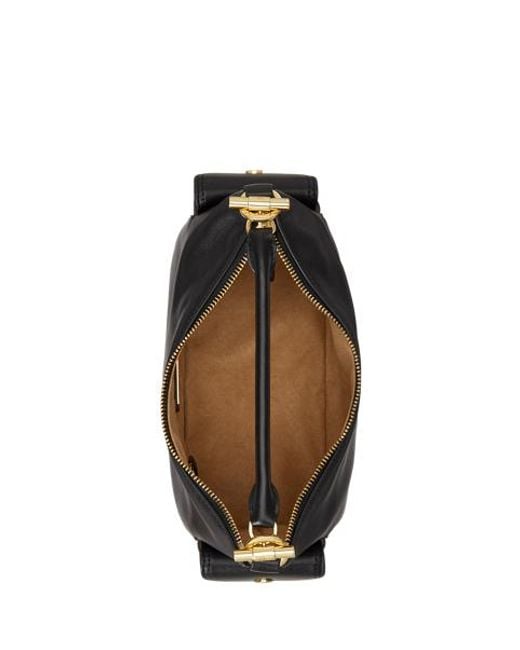 Ralph Lauren Black Nappa Leather Small Blaike Shoulder Bag