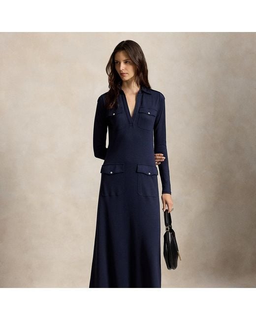 Polo Ralph Lauren Blue Interlock Utility Dress