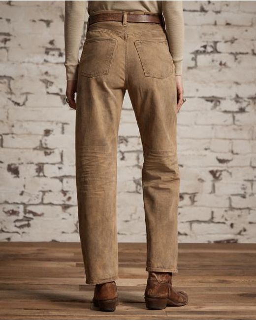 RRL Natural High Boy Fit Tan Jean