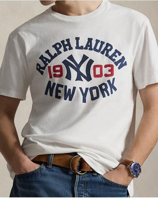 Polo Ralph Lauren Blue Polo Ralph Lauren Lauren Yankees T-Shirt for men
