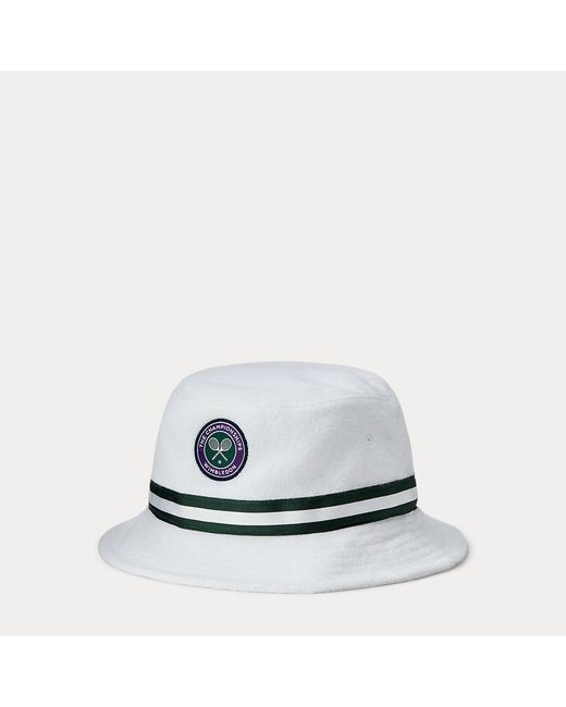 Sombrero de pescador Wimbledon de rizo Polo Ralph Lauren de hombre de color White