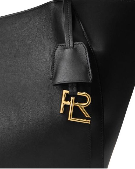 Ralph Lauren Black Rl 888 Calfskin Tote